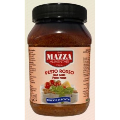 Padažas PESTO raudonas MAZZA IT, 900 g